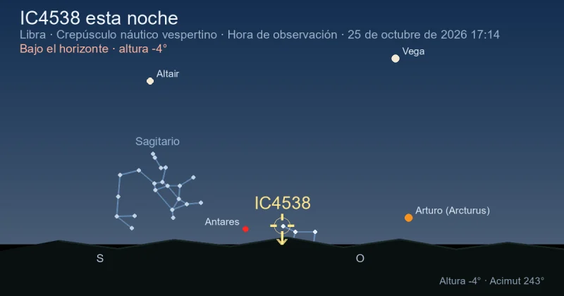 IC4538 esta noche