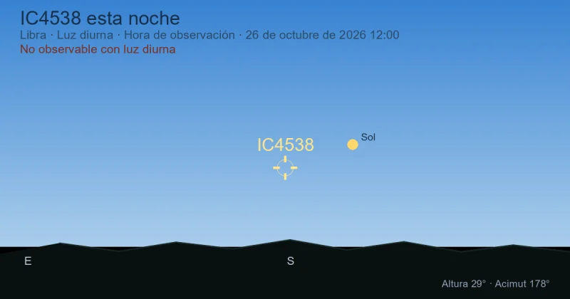 IC4538 esta noche