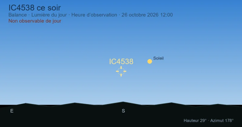 IC4538 ce soir