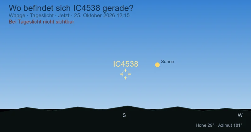 Wo befindet sich IC4538 gerade?
