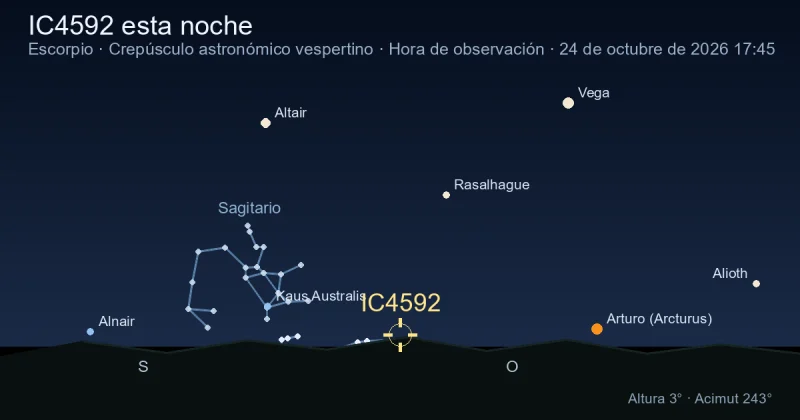 IC4592 esta noche