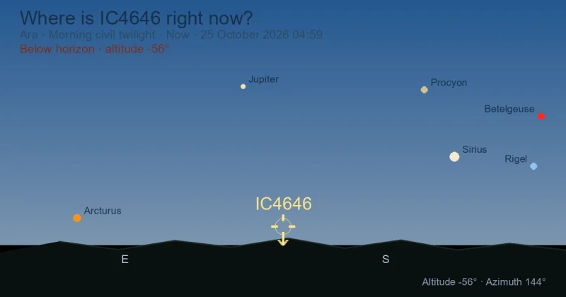 Where is IC4646 right now?