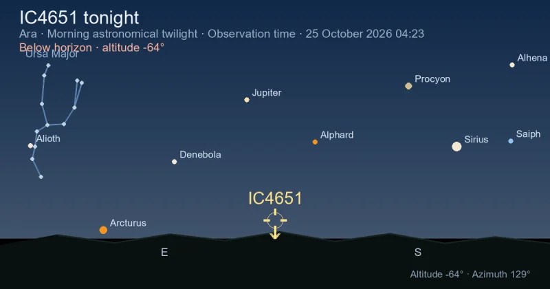 IC4651 tonight