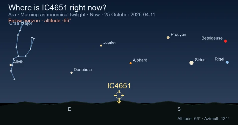 Where is IC4651 right now?