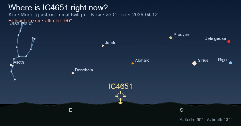 Where is IC4651 right now?