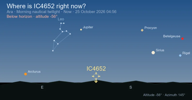 Where is IC4652 right now?