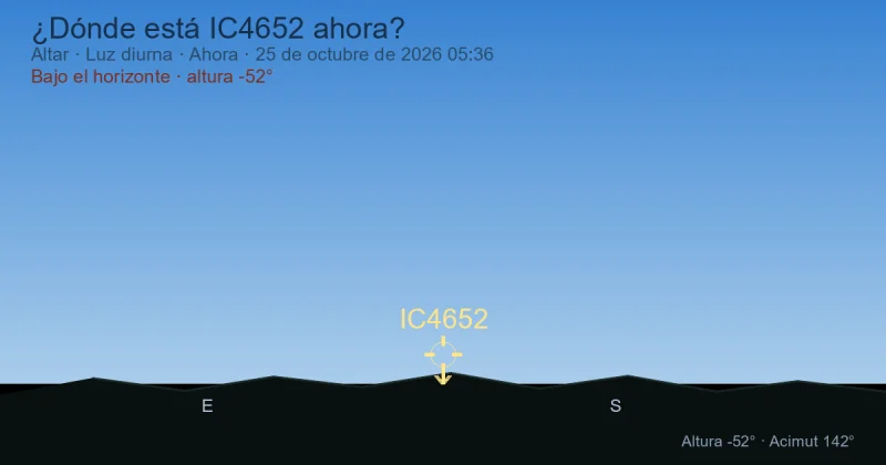 ¿Dónde está IC4652 ahora?