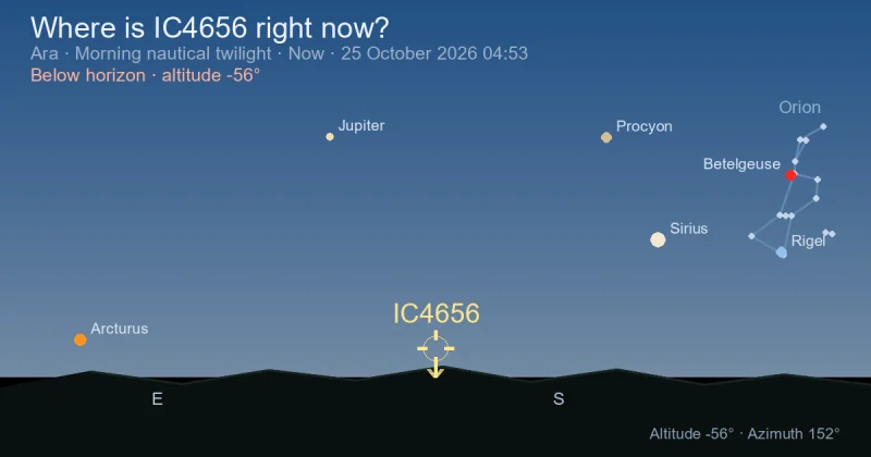 Where is IC4656 right now?