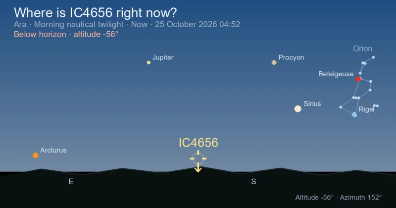 Where is IC4656 right now?