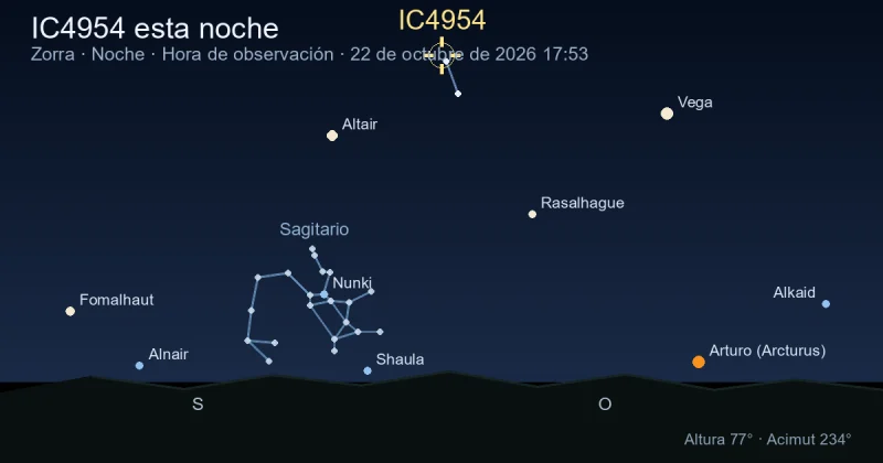 IC4954 esta noche