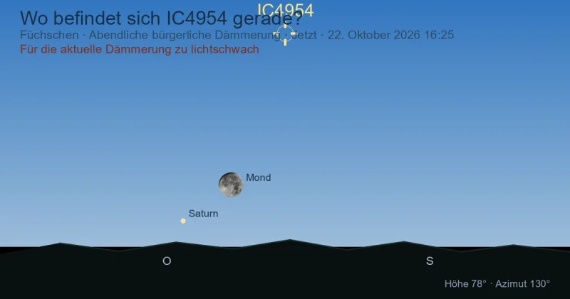 Wo befindet sich IC4954 gerade?