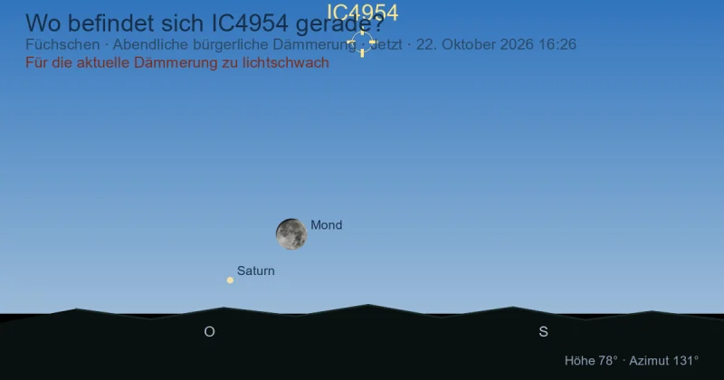 Wo befindet sich IC4954 gerade?