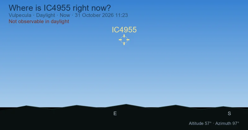 Where is IC4955 right now?