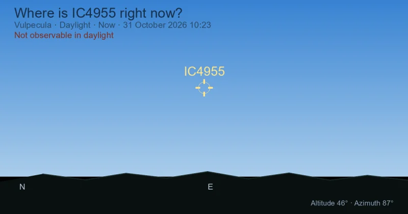 Where is IC4955 right now?