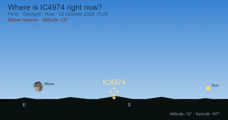 Where is IC4974 right now?