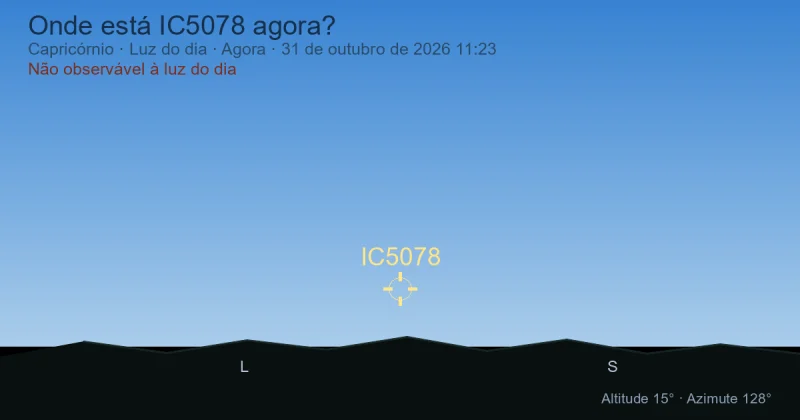 Onde está IC5078 agora?