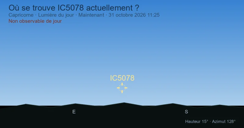 Où se trouve IC5078 actuellement ?