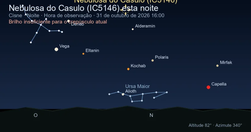 Nebulosa do Casulo (IC5146) esta noite