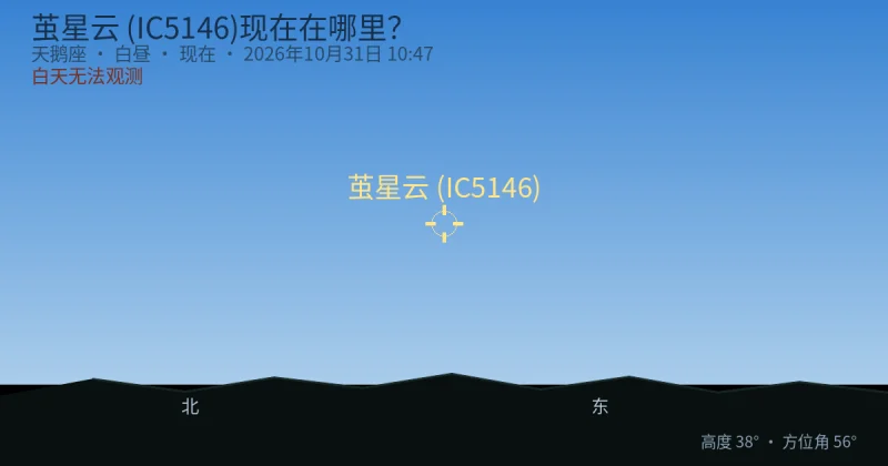 茧星云 (IC5146)现在在哪里？