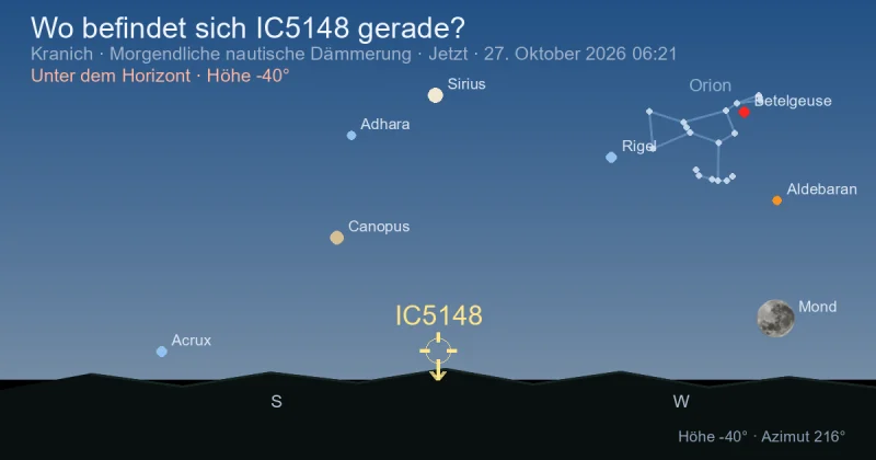 Wo befindet sich IC5148 gerade?