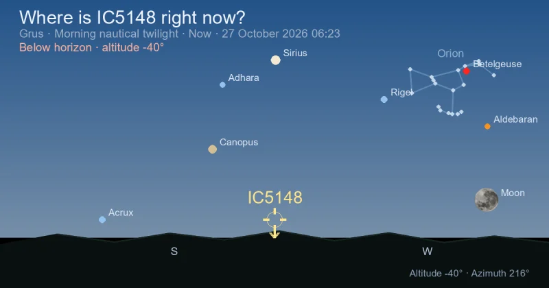 Where is IC5148 right now?