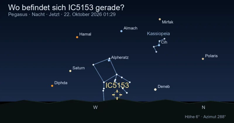 Wo befindet sich IC5153 gerade?