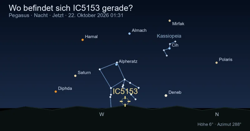 Wo befindet sich IC5153 gerade?