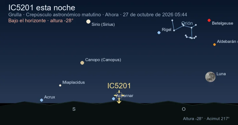 IC5201 esta noche