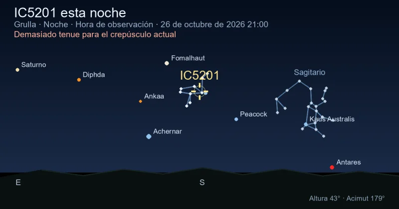 IC5201 esta noche