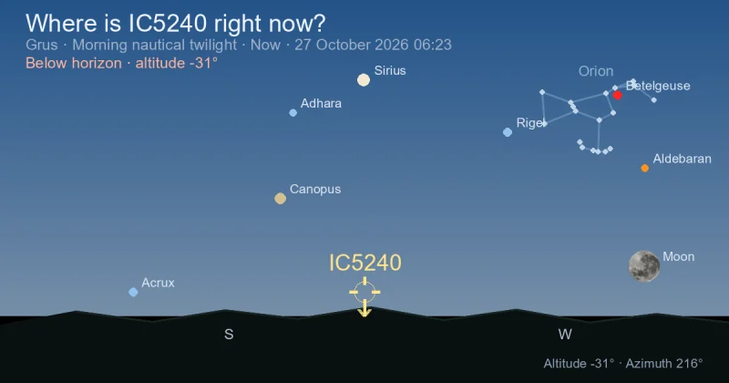 Where is IC5240 right now?