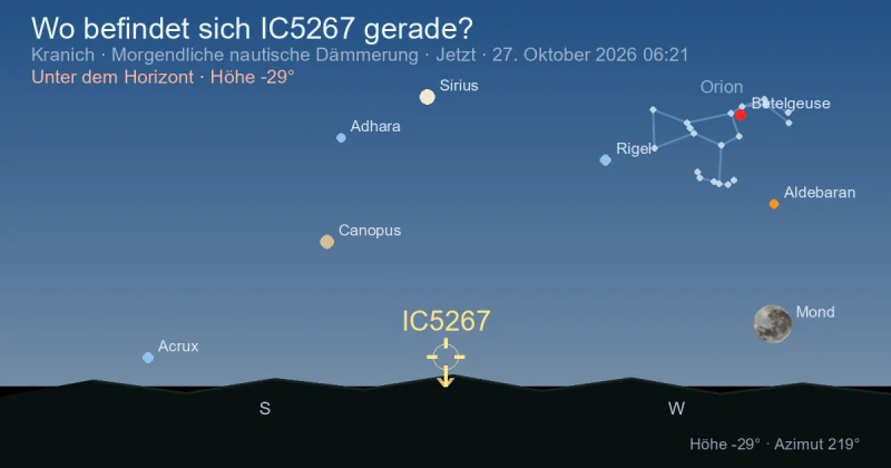 Wo befindet sich IC5267 gerade?