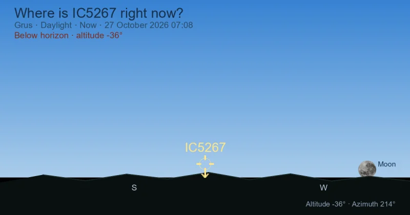 Where is IC5267 right now?
