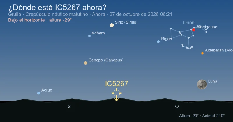 ¿Dónde está IC5267 ahora?