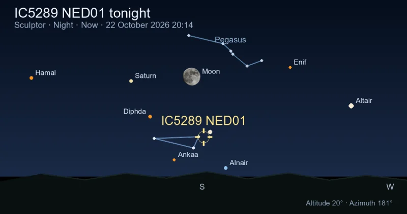 IC5289 NED01 tonight