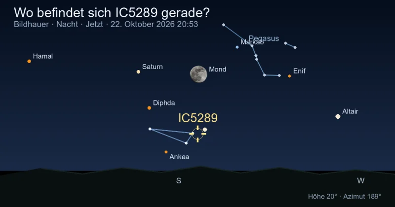 Wo befindet sich IC5289 gerade?