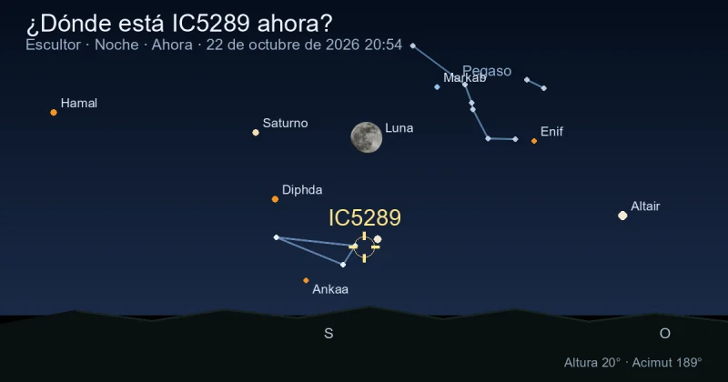 ¿Dónde está IC5289 ahora?