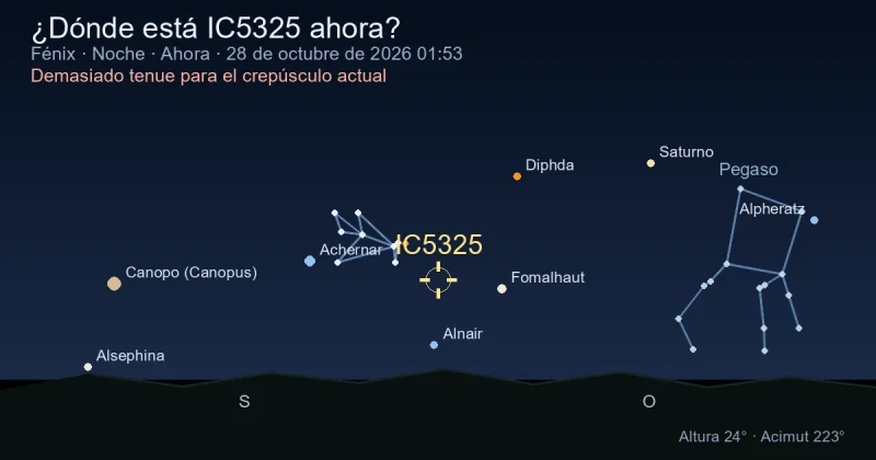 ¿Dónde está IC5325 ahora?