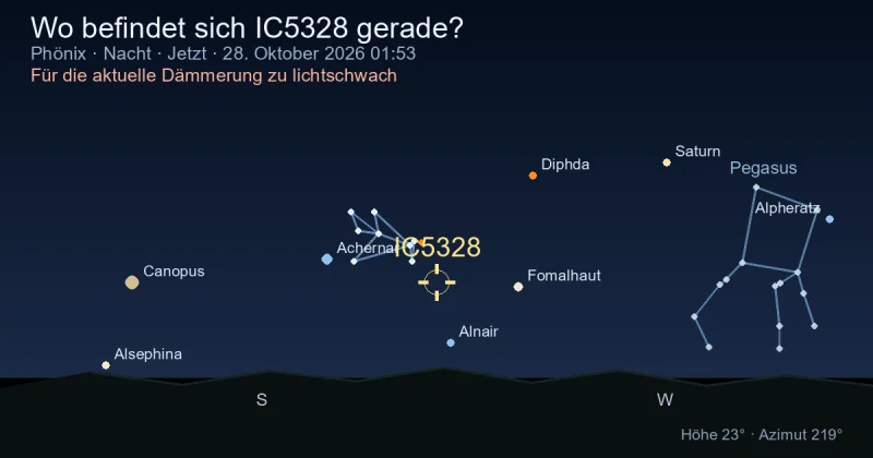 Wo befindet sich IC5328 gerade?