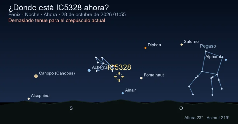 ¿Dónde está IC5328 ahora?