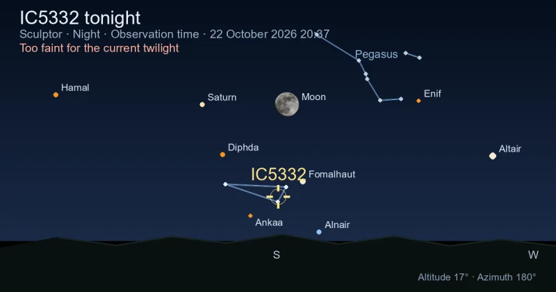 IC5332 tonight