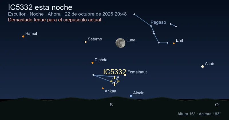 IC5332 esta noche