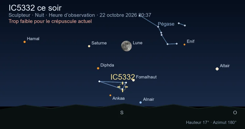 IC5332 ce soir