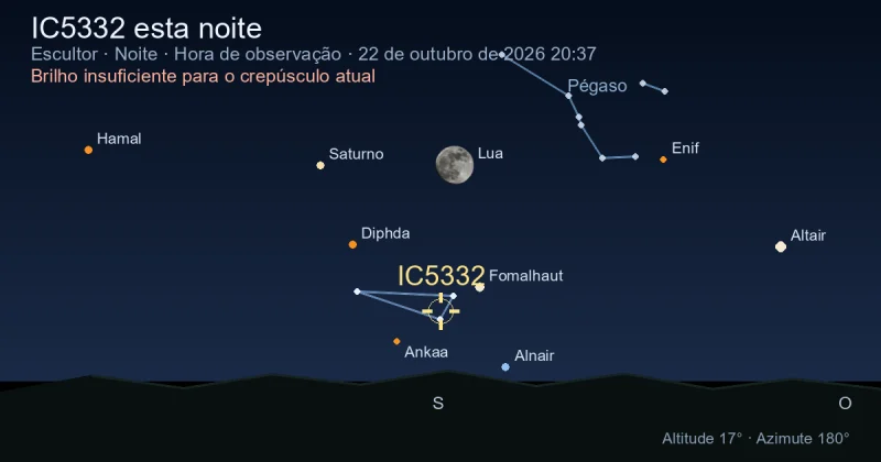 IC5332 esta noite