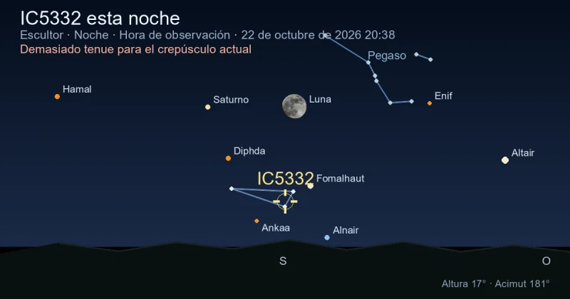 IC5332 esta noche