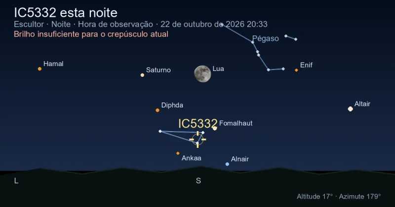 IC5332 esta noite