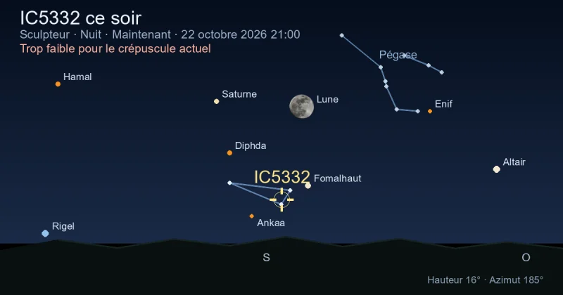IC5332 ce soir