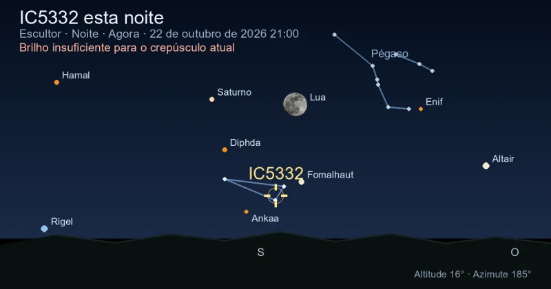 IC5332 esta noite