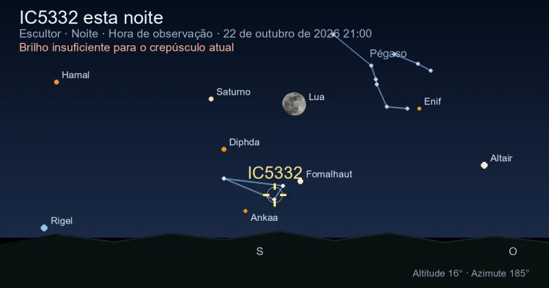 IC5332 esta noite