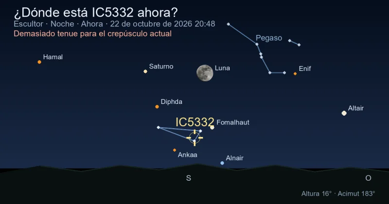 ¿Dónde está IC5332 ahora?