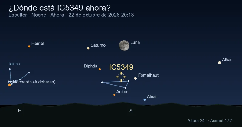¿Dónde está IC5349 ahora?